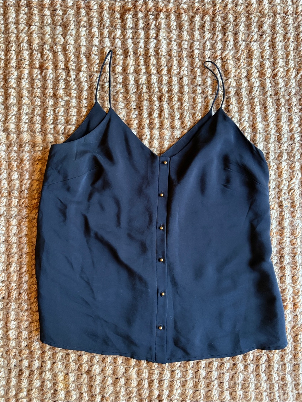 Amanda Uprichard Silk Sleeveless Button-down tank Size Small